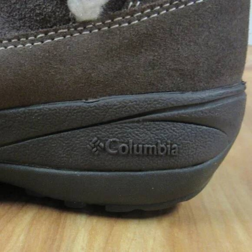 COLUMBIA Delancey Omni Shield Brown Suede Boots Womens 8.5 Omni-Grip Rubber Sole - Picture 8 of 14